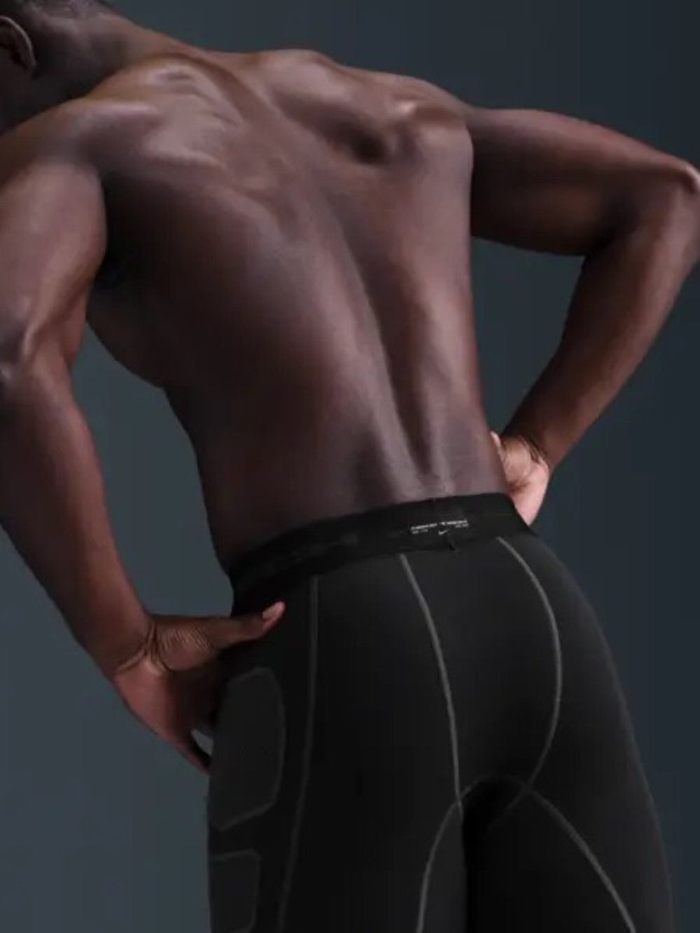 Nike Black Men's Performance tech shorts with Contrast Stitching Nike tech